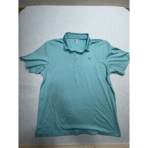 Callaway Opti-Dri Men’s Golf Polo Shirt Teal Stripe XXL